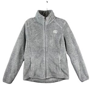 The North Face Women's Fleece Jacket Meld Grey Full Zip Medium